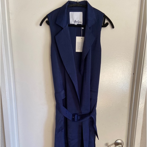 COPY - Chris Gramer Belted Long Vest SZ S NWT - Picture 1 of 7